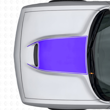 Blackout Omlijning Motorkap Vent Vinyl Decal voor Dodge Challenger 2015+_2