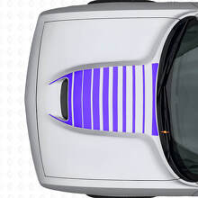 Strobe Motorkapventilatielinten Vinylsticker voor Dodge Challenger 2015+_2