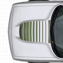 Strobe Motorkapventilatielinten Vinylsticker voor Dodge Challenger 2015+_3