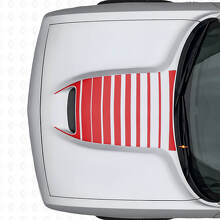 Strobe Motorkapventilatielinten Vinylsticker voor Dodge Challenger 2015+_4
