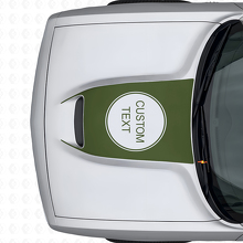 Aangepaste letters motorkapventilatiedecal voor Dodge Challenger 2015+_3