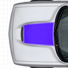 Blackout Outline Motorkap Vinyl Decal voor Dodge Challenger 2015+_2