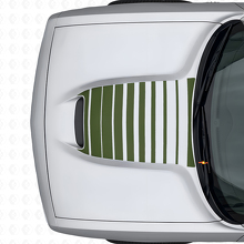 Strobe motorkapstrepen vinyl decal voor Dodge Challenger 2015+_3