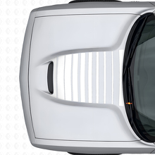 Strobe motorkapstrepen vinyl decal voor Dodge Challenger 2015+_5