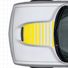 Strobe motorkapstrepen vinyl decal voor Dodge Challenger 2015+_6