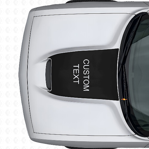 Blackout aangepaste belettering motorkap vinyl sticker voor Dodge Challenger 2015+