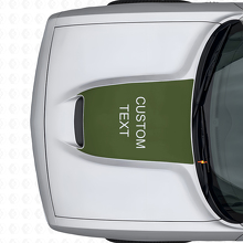 Blackout aangepaste belettering motorkap vinyl sticker voor Dodge Challenger 2015+_3