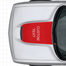 Blackout aangepaste belettering motorkap vinyl sticker voor Dodge Challenger 2015+_4