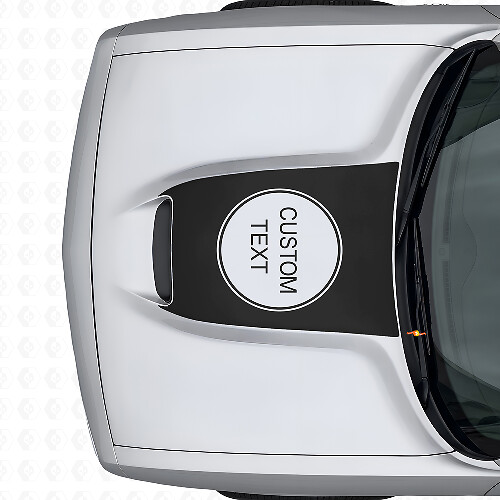 Aangepaste Lettering Motorkap Vinyl Sticker voor Dodge Challenger 2015+