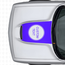 Aangepaste Lettering Motorkap Vinyl Sticker voor Dodge Challenger 2015+_2
