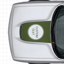 Aangepaste Lettering Motorkap Vinyl Sticker voor Dodge Challenger 2015+_3