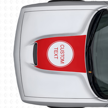 Aangepaste Lettering Motorkap Vinyl Sticker voor Dodge Challenger 2015+_4