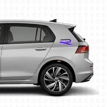 R Logo Achterzijde Vinyl Decal Kit voor Volkswagen Golf R MK8 2023_2