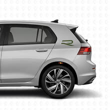 R Logo Achterzijde Vinyl Decal Kit voor Volkswagen Golf R MK8 2023_3