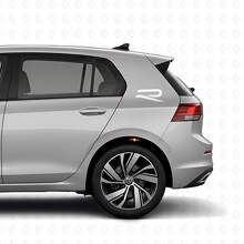 R Logo Achterzijde Vinyl Decal Kit voor Volkswagen Golf R MK8 2023_5