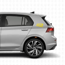 R Logo Achterzijde Vinyl Decal Kit voor Volkswagen Golf R MK8 2023_6