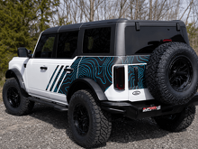 Topografische kaart volledige vinyl decal set voor Ford Bronco_2