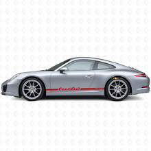 Turbo RS Smalle Zijstrips Vinyl Decal Kit voor Porsche 911 991_4