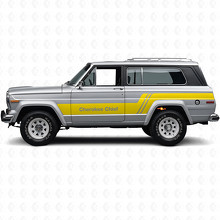 Cherokee Chief zijstrepen vinylstickerset voor Jeep Cherokee 1979_5