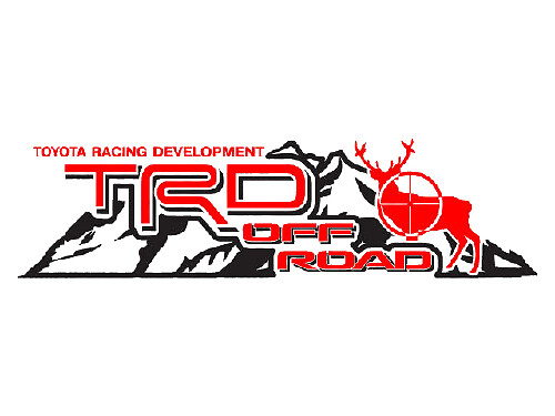 2 TOYOTA TRD OFF Mountain TRD race ontwikkelingszijde vinyl sticker sticker 5