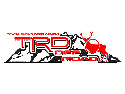 TRD Off Road Stijl Mountain Side Vinyl Decal Set voor Toyota FJ Cruiser