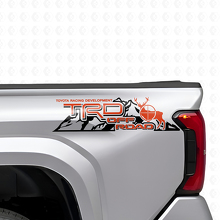 TRD Off Road Mountains Achterzij Vinyl Sticker Set voor Toyota Trucks_4