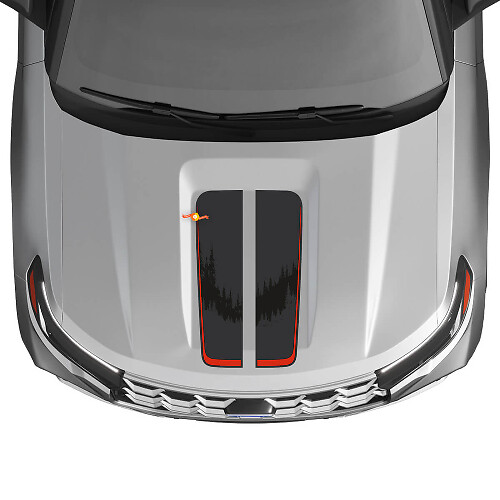 Dubbele Motorkapstrepen Vinyl Decal Set voor Musclecar Explorer ST1 2020-2026_1