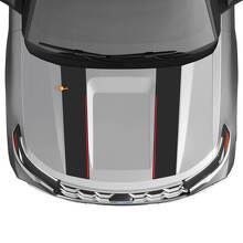 Dubbele Motorkapstrepen Vinyl Decal Set voor Musclecar Explorer ST1 2020-2026_4