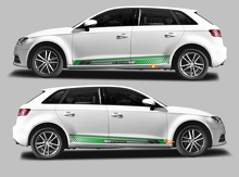 A3 Sport Techno Style Zijstrepen Vinyl Decal Kit voor Audi A3 Sportback_3