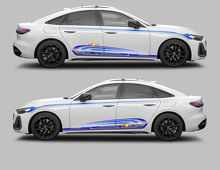 A5 Techno Style Zij- en Sierlijst Vinyl Decal Kit voor Audi A5_2