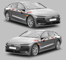 Tribal Style Zijstripes Vinyl Decal Kit voor Audi A6 Sportback E-Tron_2