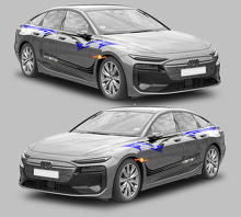 Tribal Style Zijstripes Vinyl Decal Kit voor Audi A6 Sportback E-Tron_3