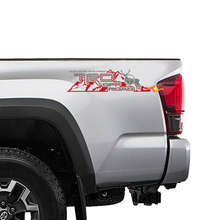 2 TOYOTA TRD OFF Mountain DEER TRD racing development zijvinylsticker met decal.
 3