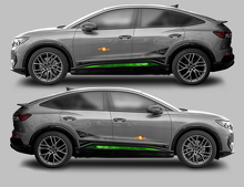 Accent Zijkeurs Vinyl Decal Set voor Audi Q4 Sportback E-Tron_2