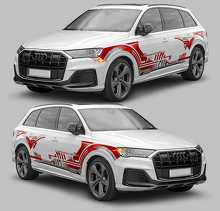 Techno grafische stijl zijstrepen vinyl sticker set voor Audi Q7_3
