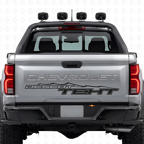 Desert Style Aangepaste Tekst Achterklep Vinyl Sticker voor Chevrolet Colorado ZR2