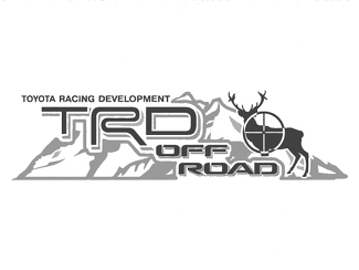 2 TOYOTA TRD OFF Mountain DEER TRD race ontwikkelingszijde vinyl sticker sticker 2