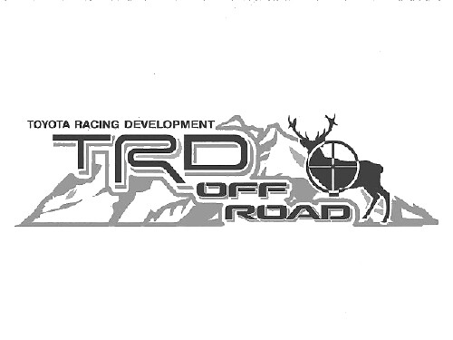2 TOYOTA TRD OFF Mountain DEER TRD race ontwikkelingszijde vinyl sticker sticker 2