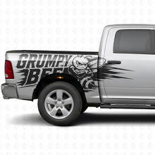 Grumpy Bee Splash Style Zijkant Vinyl Decal Kit voor Dodge Ram Truck_2