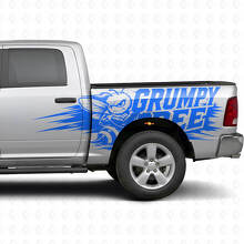 Grumpy Bee Splash Style Zijkant Vinyl Decal Kit voor Dodge Ram Truck_3