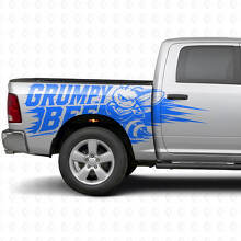 Grumpy Bee Splash Style Zijkant Vinyl Decal Kit voor Dodge Ram Truck_4