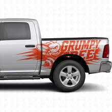 Grumpy Bee Splash Style Zijkant Vinyl Decal Kit voor Dodge Ram Truck_7