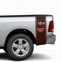 Grumpy Bee Honingraatstijl Bedrand Vinyl Decal Kit voor Dodge Ram Truck_2