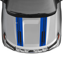 Double Techno Style Motorkapstrepen Vinyl Decal Kit voor Musclecar Explorer ST 2020-26_3