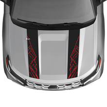 Double Mountain Outline motorkapstrepen vinyl sticker kit voor Musclecar Explorer ST 2020-26_2