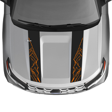 Double Mountain Outline motorkapstrepen vinyl sticker kit voor Musclecar Explorer ST 2020-26_3