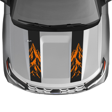 Dubbele Bergcontour Motorkap Strepen Vinyl Decal Kit voor Musclecar Explorer ST 2020-26_3