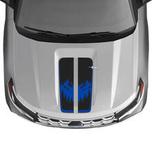 Dubbele Mountain Center Motorkap Strepen Vinyl Decal Kit voor Musclecar Explorer ST 2020-26_2