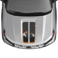 Mountain Sunset motorkapstrepen vinyl decal kit voor Musclecar Explorer ST 2020-26_2