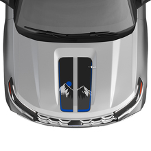 Mountain Sunset motorkapstrepen vinyl decal kit voor Musclecar Explorer ST 2020-26_3